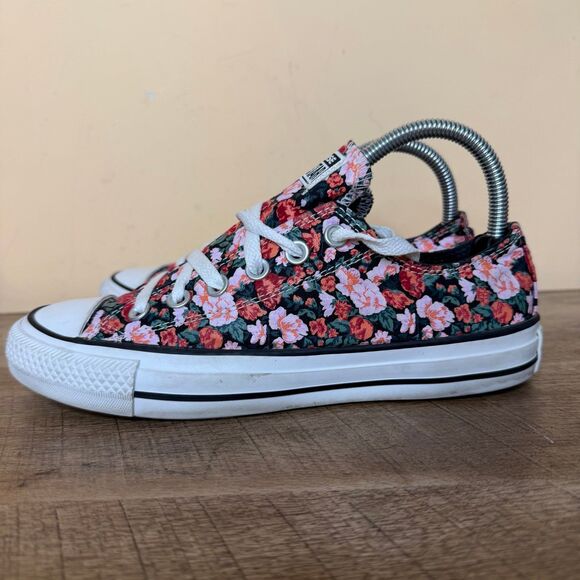 Converse Chuck Taylor All Star Floral Low-Top Sneakers women’s size 7 shoes - Picture 1 of 7